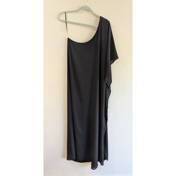 Show Me Your Mumu Black Tropez One-Shoulder Maxi Dress Size M - Picture 5 of 8